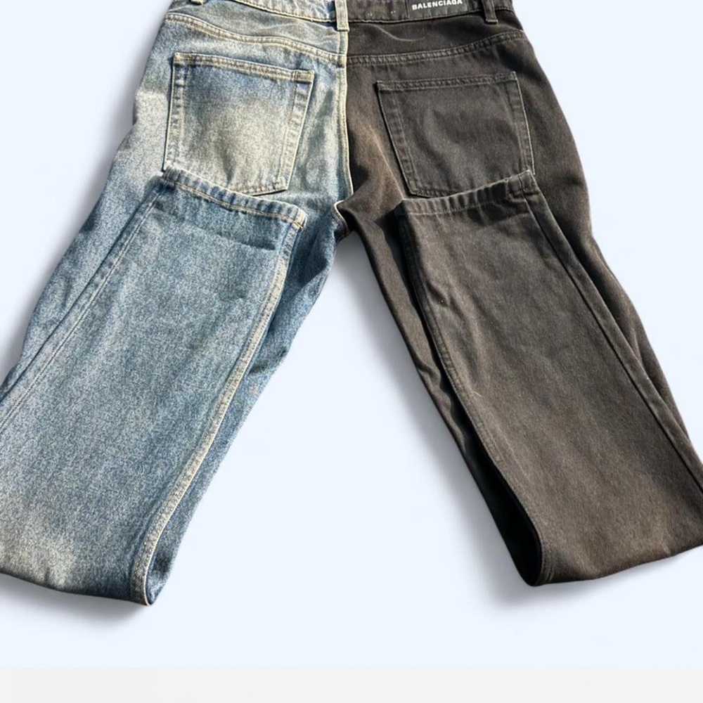 Balenciaga Two-Tone Skinny Jeans — 2019 (Demna Gvasalia)